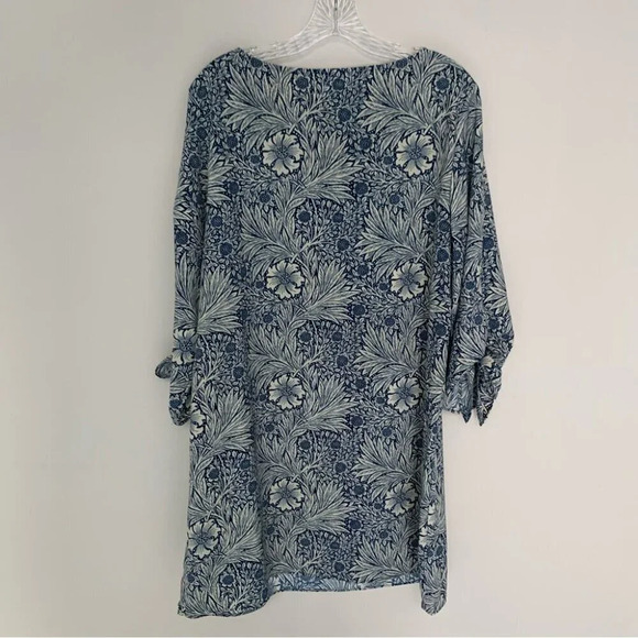Morris & Co X Target Blue White Floral Dress 12 - Picture 3 of 13